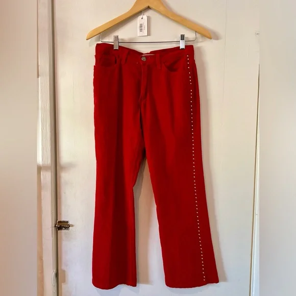 Y2K Bella Dahl Vintage Red Corduroy Set